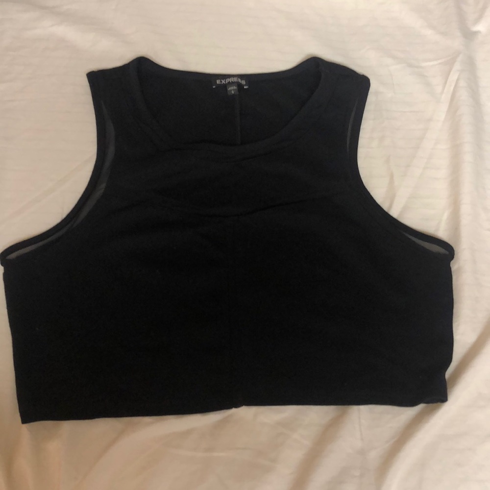 Black crop top